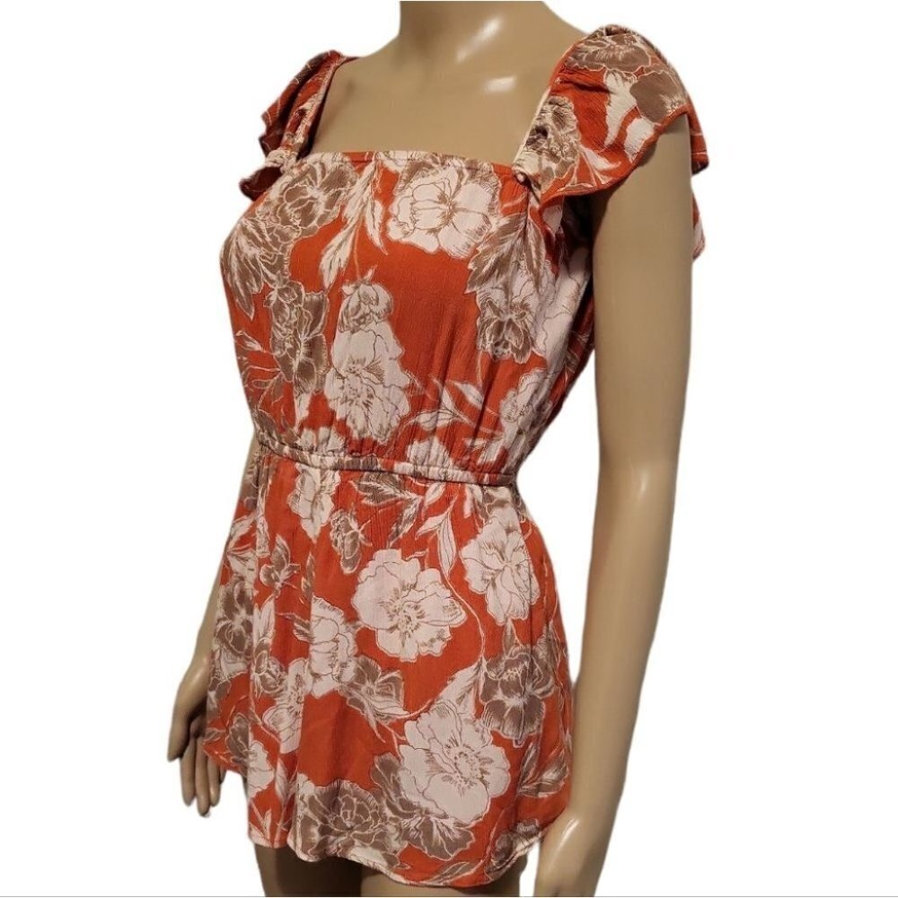 Floral Romper By Amuse Society (size XS) - Picture 5 of 6